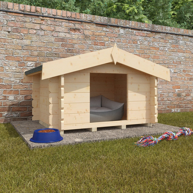 Dog Cabin 28mm Timber Outdoor Pet Shelter - Pets