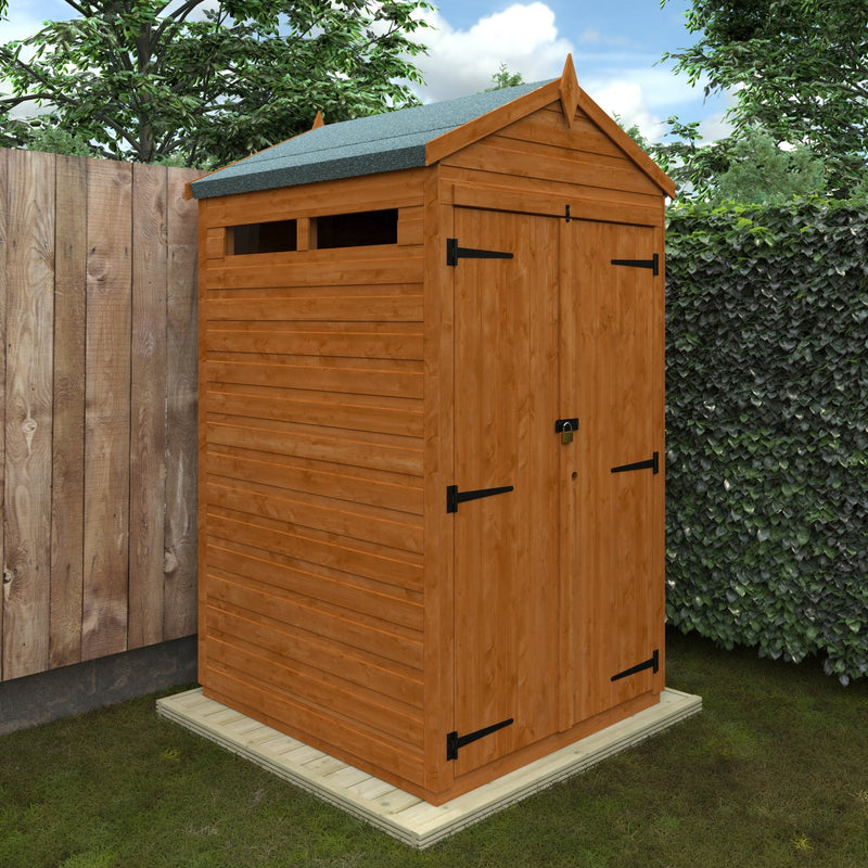 Flex Shiplap Timber Double Door Apex Security Shed - Shed