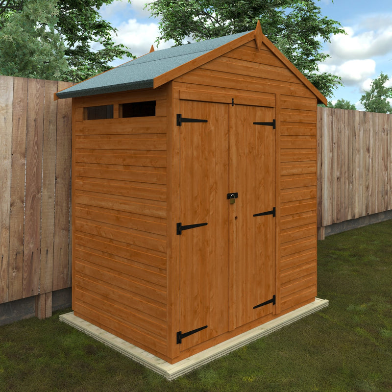Flex Shiplap Timber Double Door Apex Security Shed - Shed