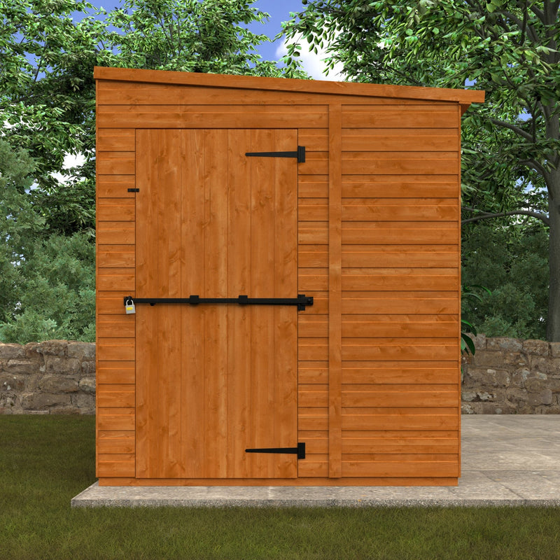 Flex Shiplap Timber Pent Security Shed - Shed