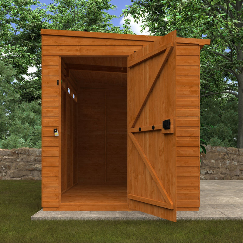 Flex Shiplap Timber Pent Security Shed - Shed