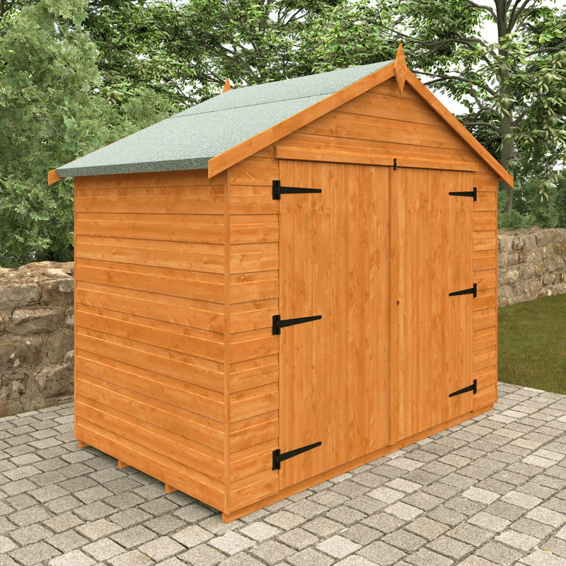 Shiplap Timber Apex Compact Shed - No Windows - Shed