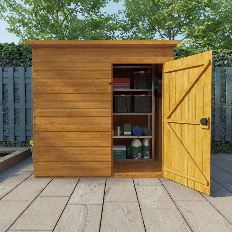 Timber Windowless Super Pent Shed - Shed