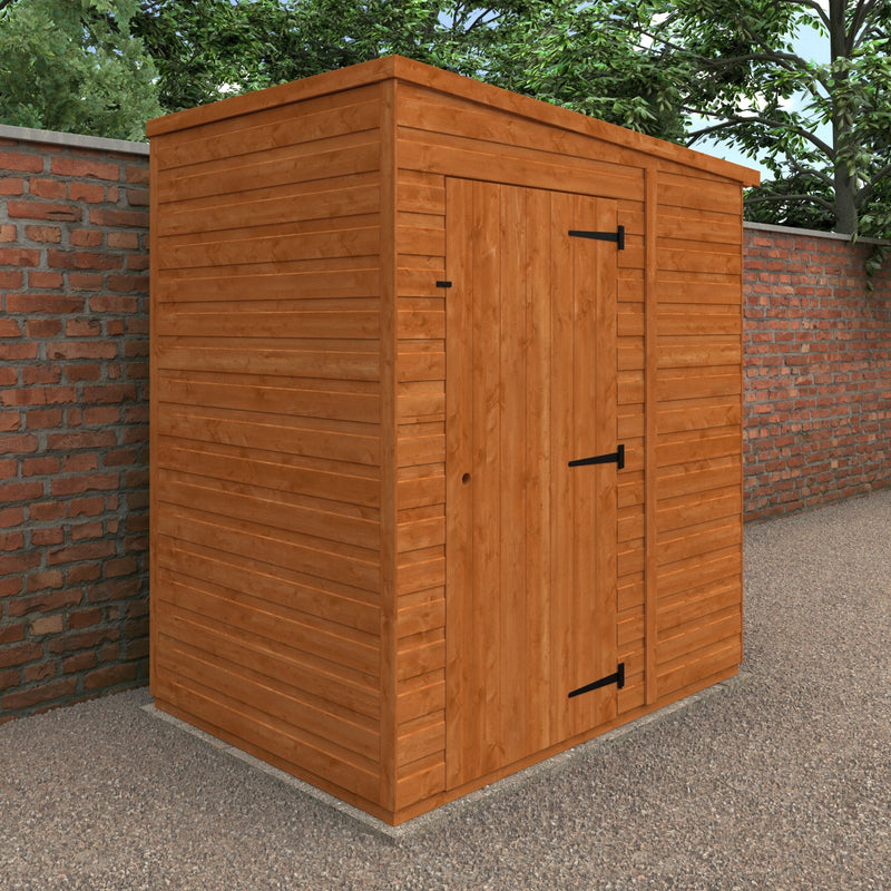 Windowless Shiplap Timber Pent Shed - Shed